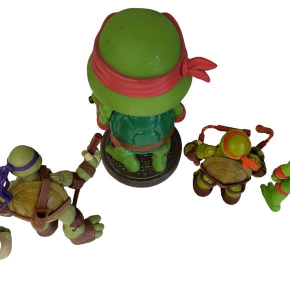 Teenage Mutant Ninja Turtles Action Figures Funko Bobblehead Raphael Bundle - Picture 5 of 11